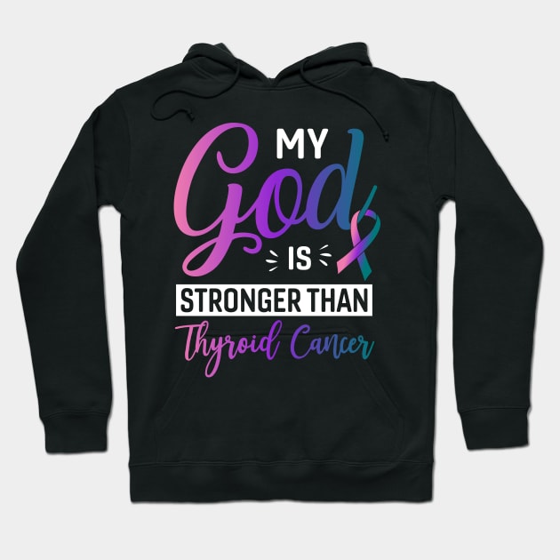 Thyroid Cancer Survivor Hoodie by Kingdom Arts and Designs